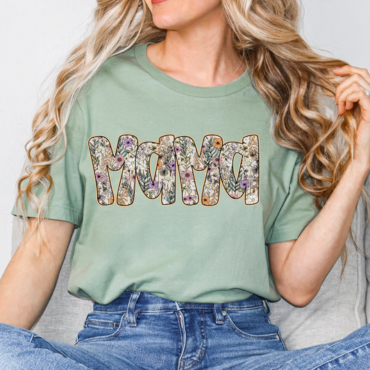 Floral Mama Full Color DTF Transfer