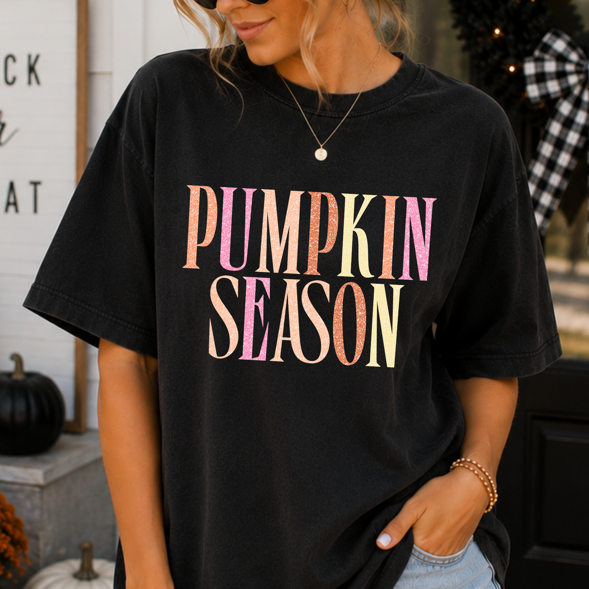 Pumpkin Season Full Color DTF Transfer