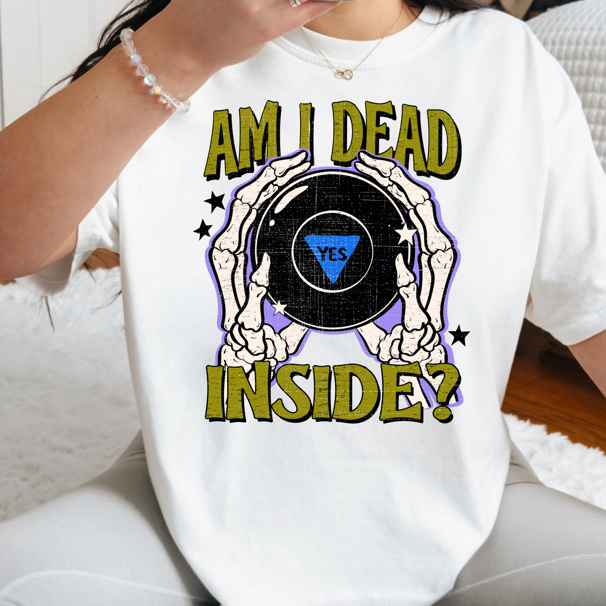 Am I Dead Inside? Yes Full Color DTF Transfer
