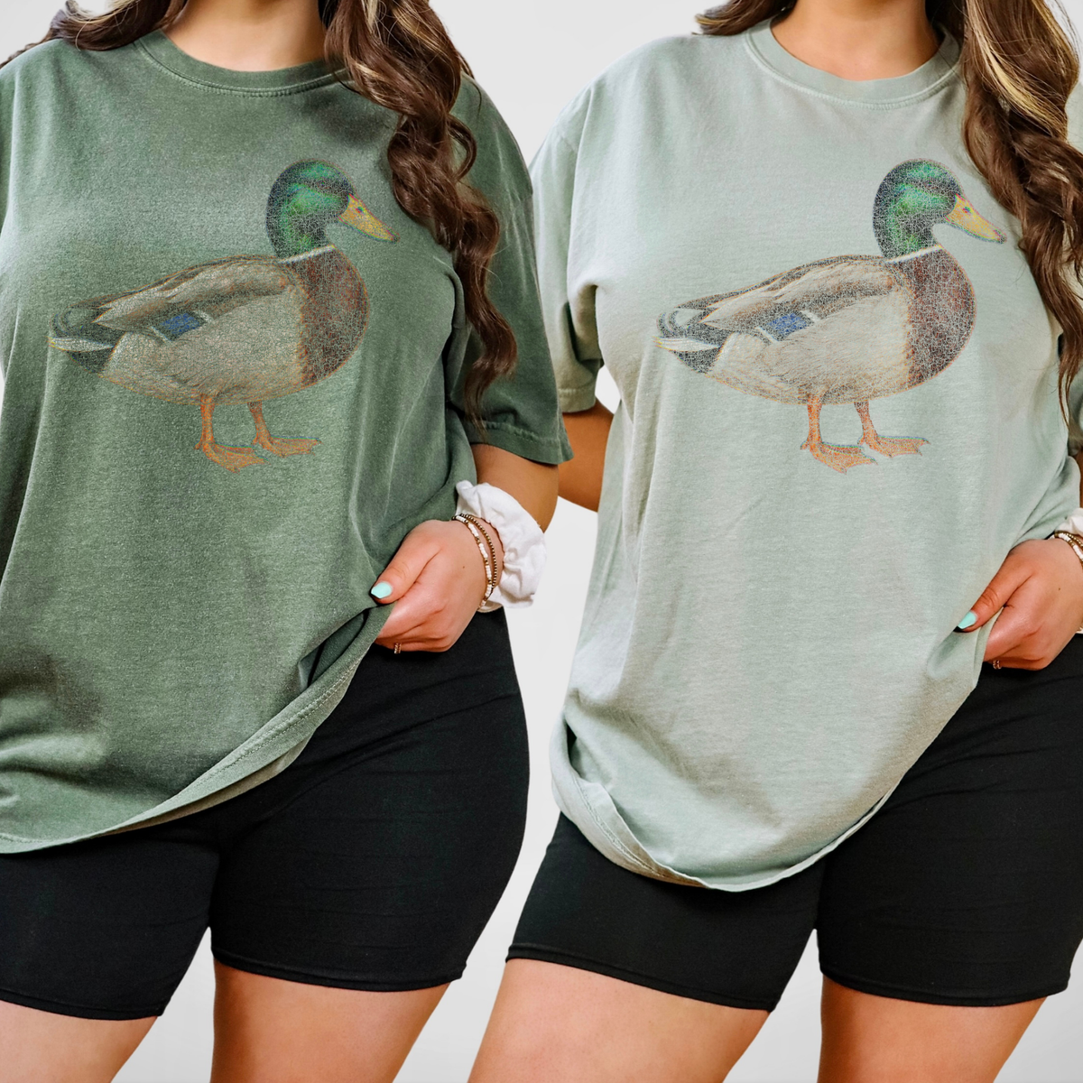 Distressed Duck Full Color DTF Transfer