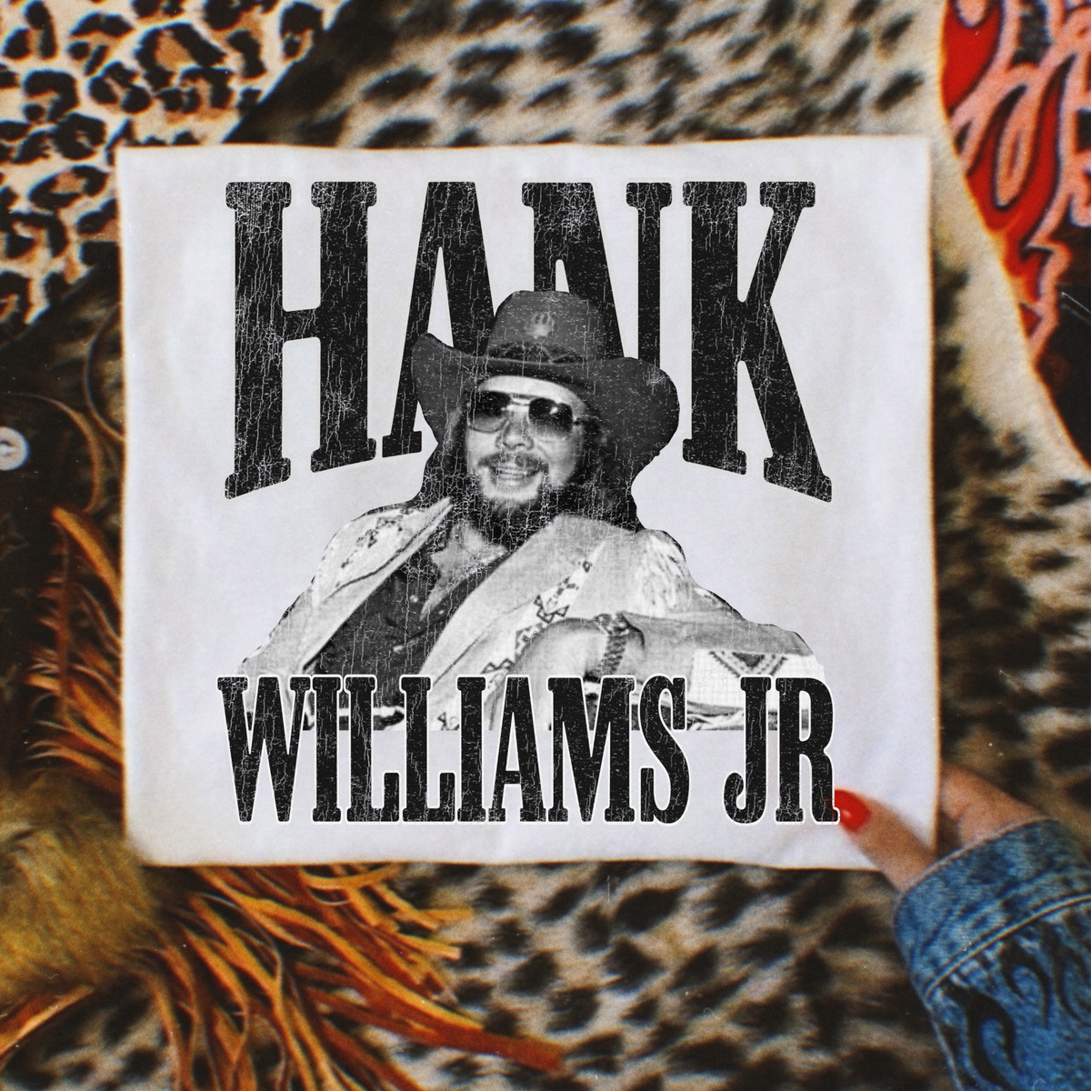 Hank Williams Jr. Full Color DTF Transfer