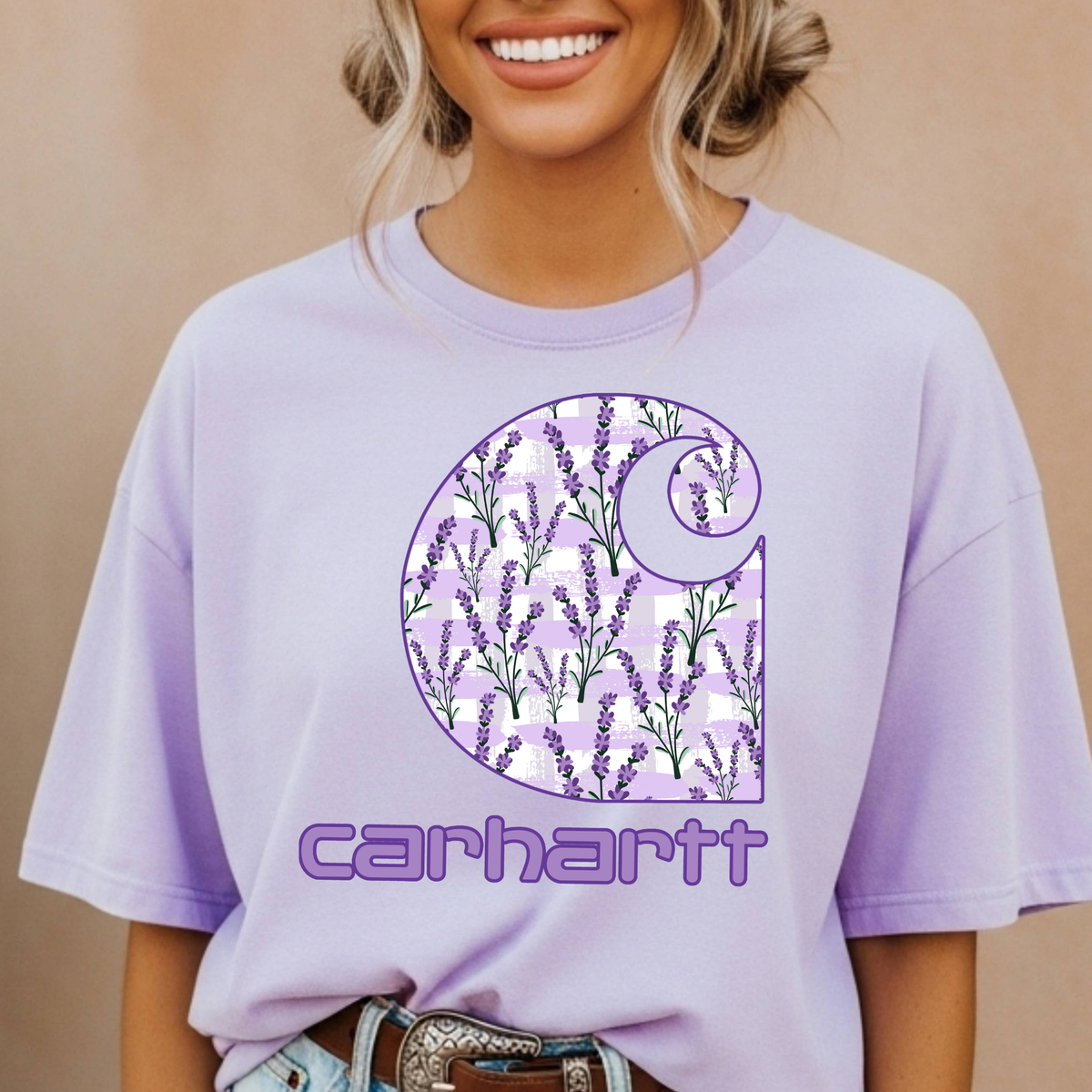 Lavendar Carhartt Full Color DTF Transfer