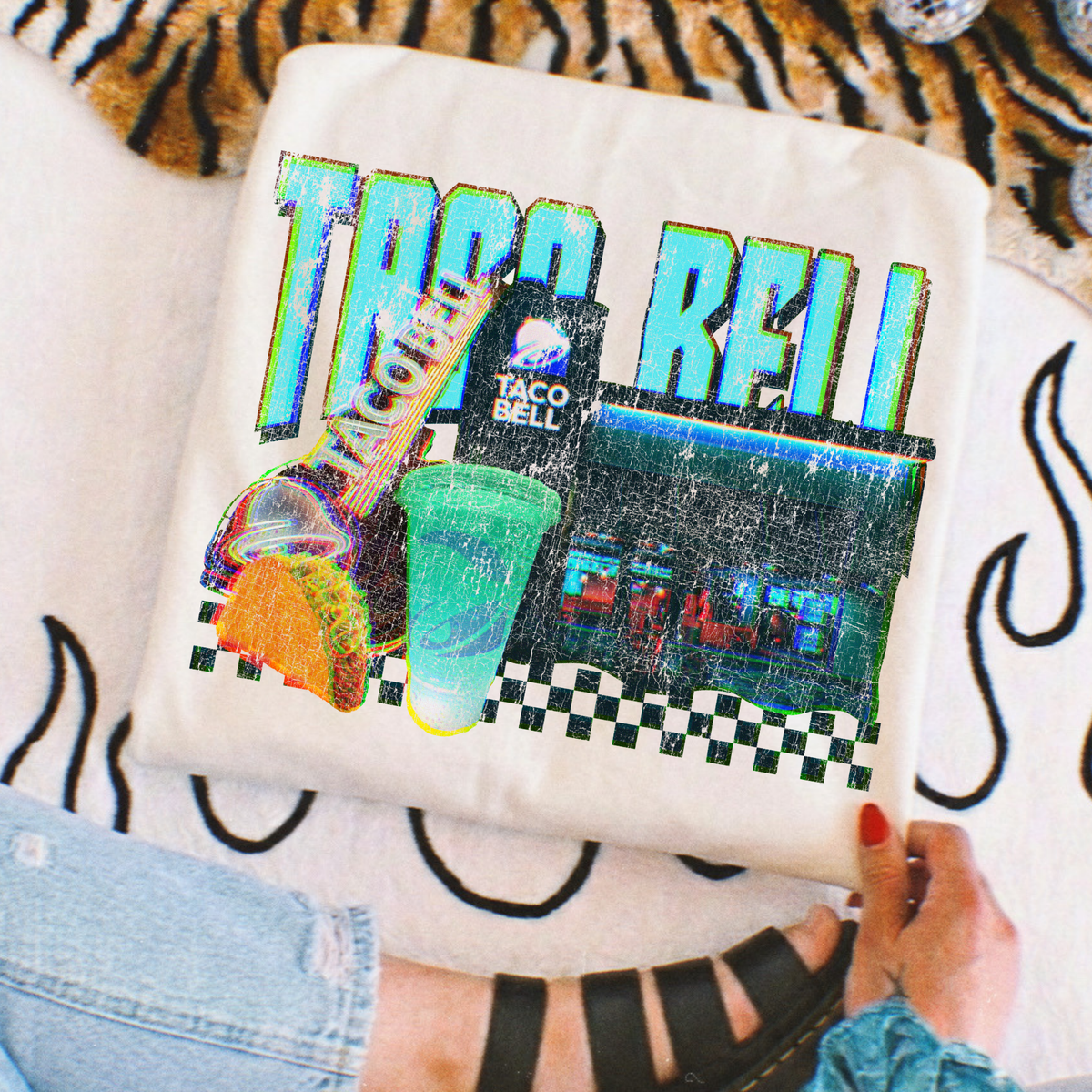 Taco Bell (Distressed) Full Color DTF Transfer
