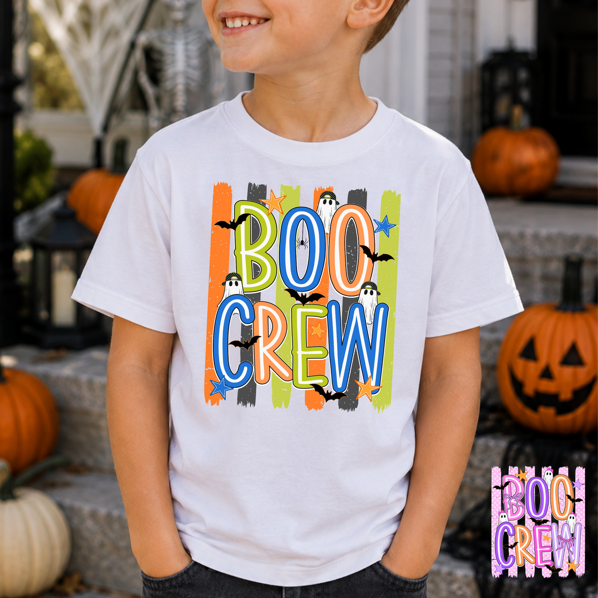 Bow Crew - Striped (Boy and Girl Options) Full Color DTF Transfer