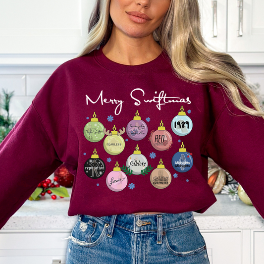 Merry Swiftmas Ornaments Full Color DTF Transfer