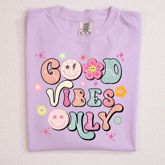 Good Vibes Only Full Color DTF Transfer