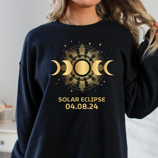 Solar Eclipse 04.08.24 Full Color DTF Transfer