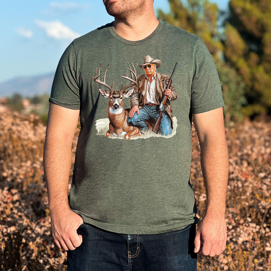 Trump Deer Hunting Full Color DTF Transfer