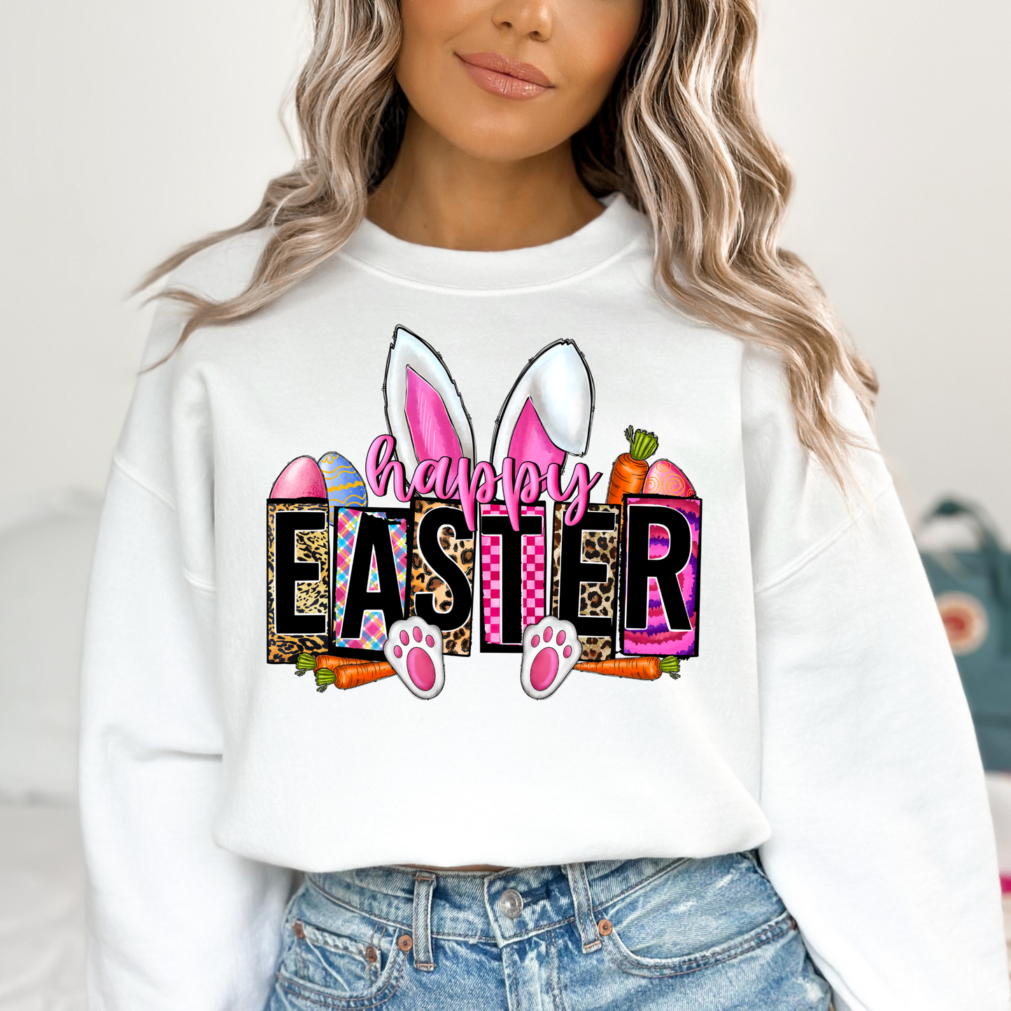 Happy Easter Full Color DTF Transfer