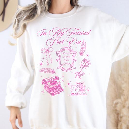 In My Tortured Poet Era (Pink) Taylor Swift Full Color DTF Transfer