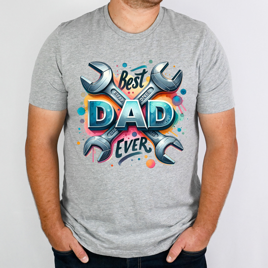 Best Dad Ever (Wrenches) Full Color DTF Transfer