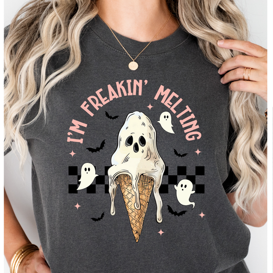 I'm Freaking Melting (Ghost Ice Cream) Full Color DTF Transfer