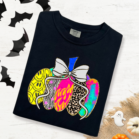 Groovy Pumpkin Full Color DTF Transfer