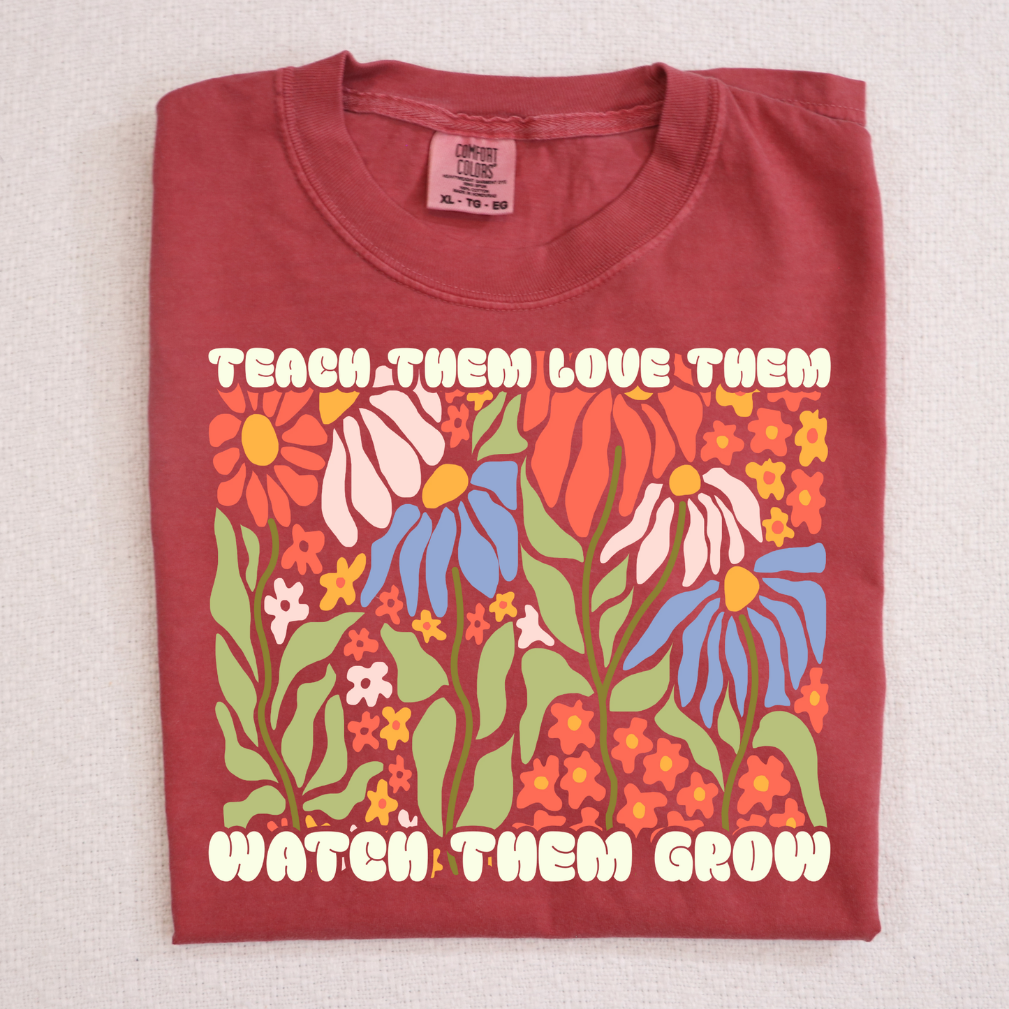 Teach Them Love Them Watch Them Grow Full Color DTF Transfer