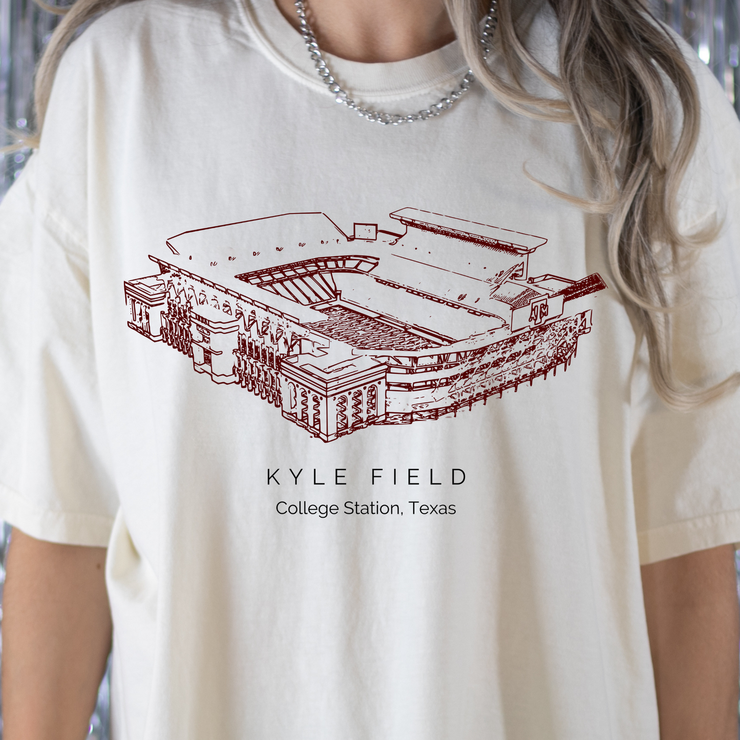 Kyle Field (Maroon Aggies A&M) Full Color DTF Transfer