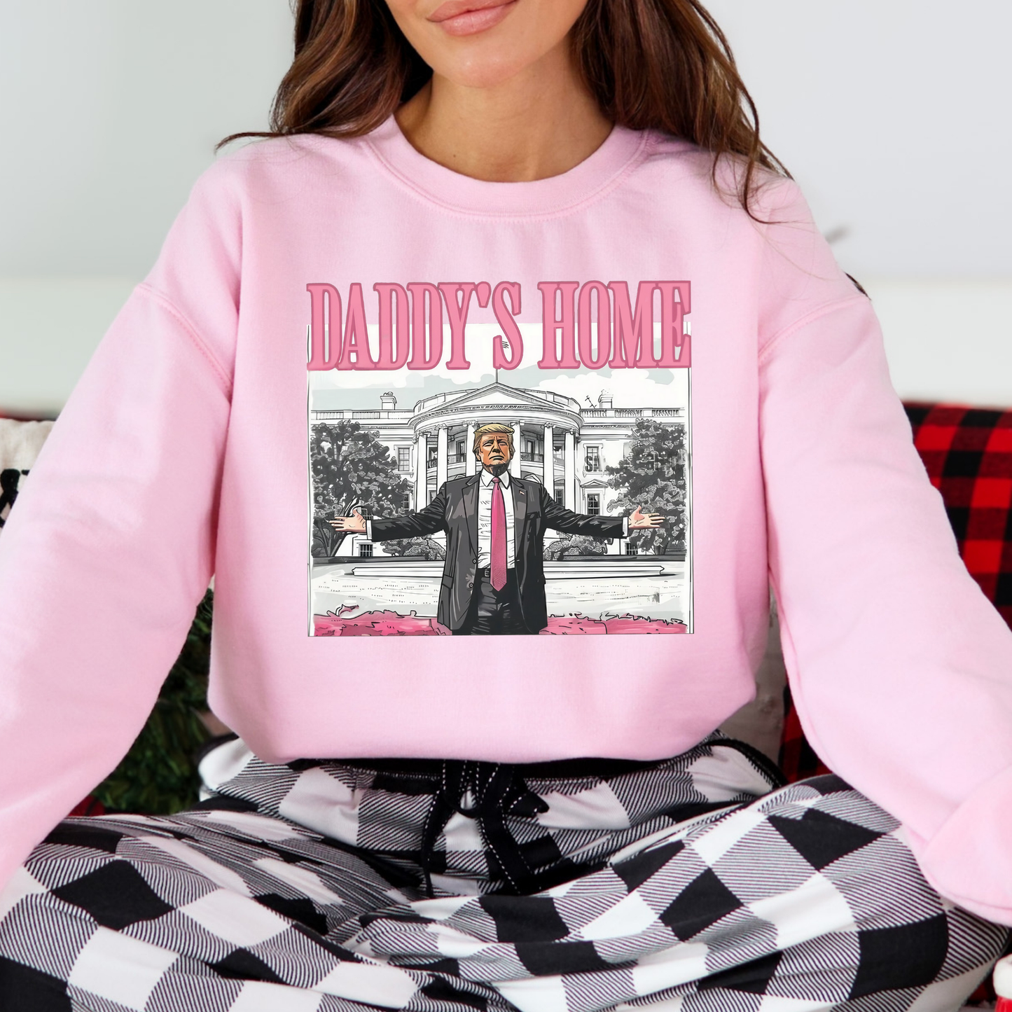 Daddys Home (Pink Version 2) Full Color DTF Transfer