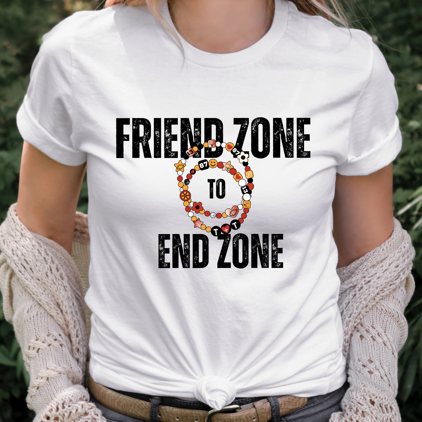 Friend Zone To End Zone (Swift Kelce) Full Color DTF Transfer
