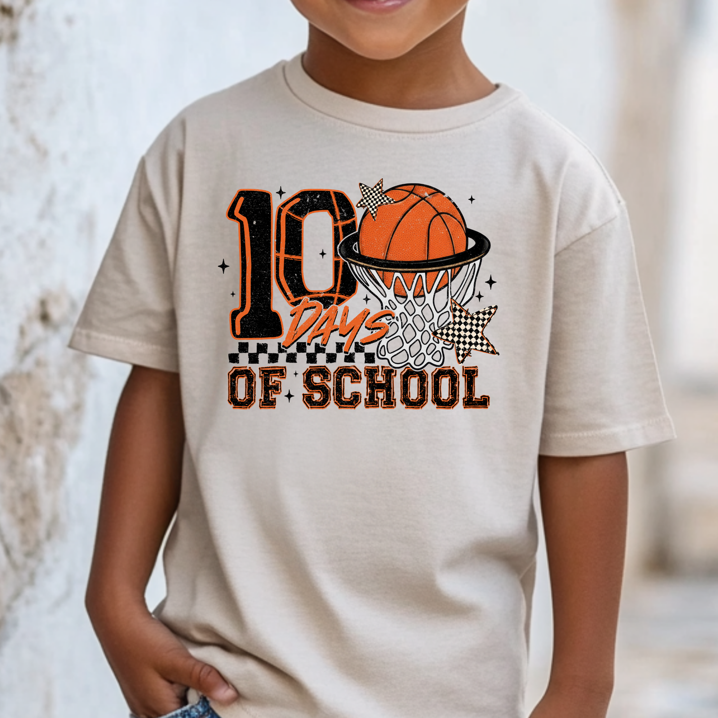 100 Days of School (Basketball) Full Color DTF Transfer