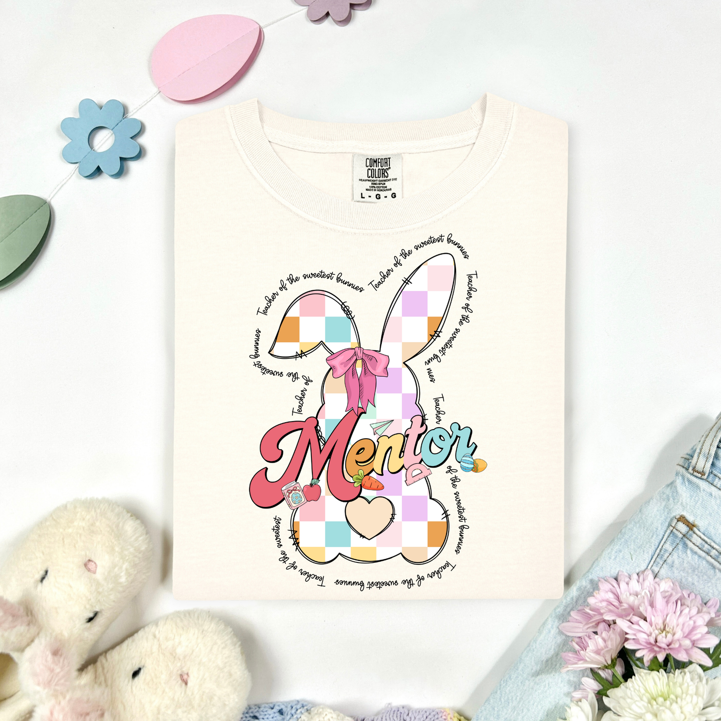 Mentor (MULTI DESIGNS AVAIABLE) Easter Bunny Full Color DTF Transfer