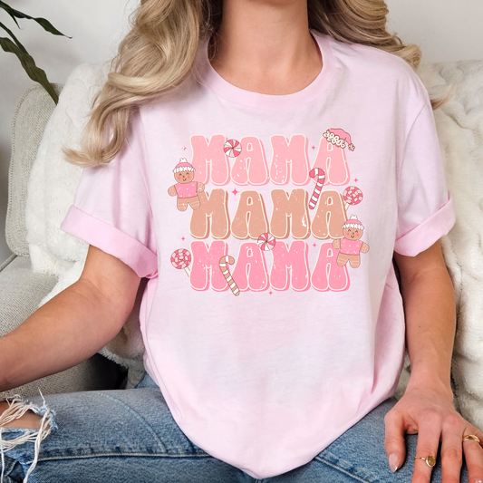 Mama Repeat (Pink/Brown) Full Color DTF Transfer