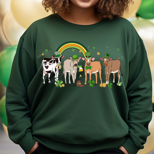 St Patrick Cows Full Color DTF Transfer