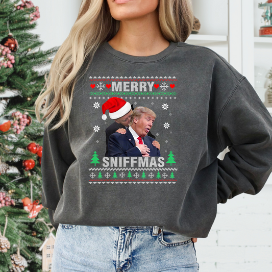 Merry Sniffmas (Trumo and Biden) Full Color DTF Transfer