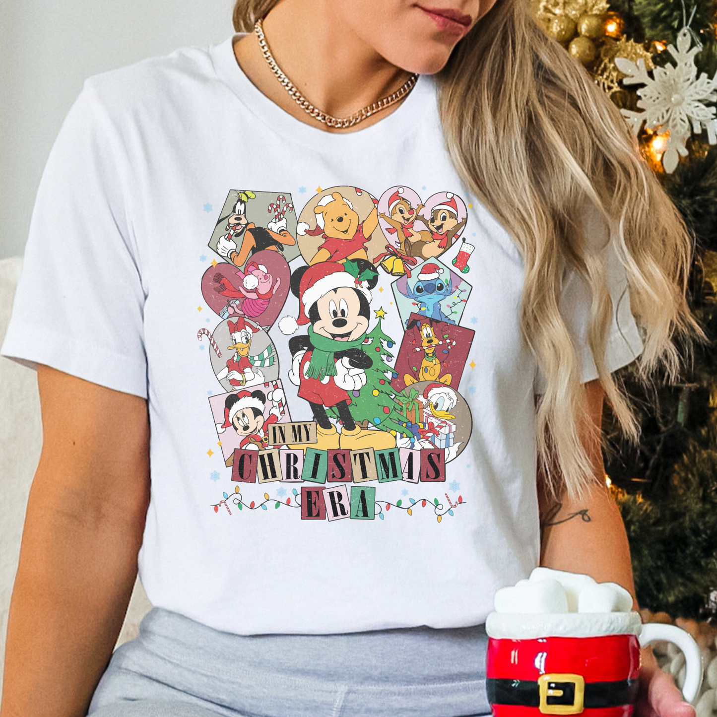 In My Christmas Era Mickey and Friends Full Color DTF Transfer