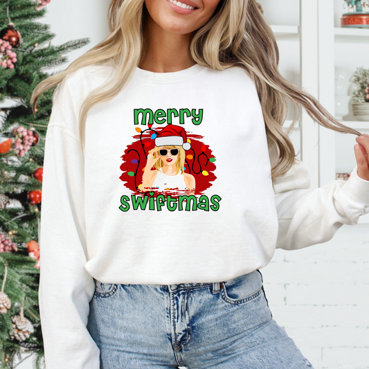 Merry Swiftmas (Taylor Swift) Full Color DTF Transfer