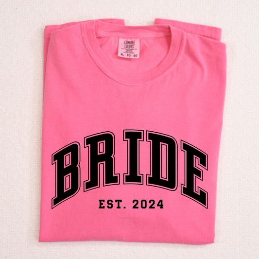 Bride Est 2024 Full Color DTF Transfer