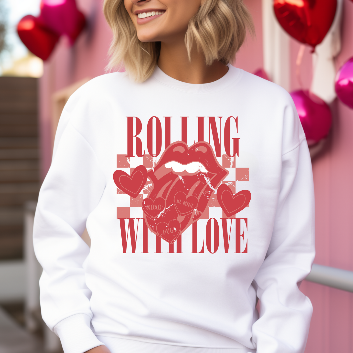 Rolling With Love Full Color DTF Transfer