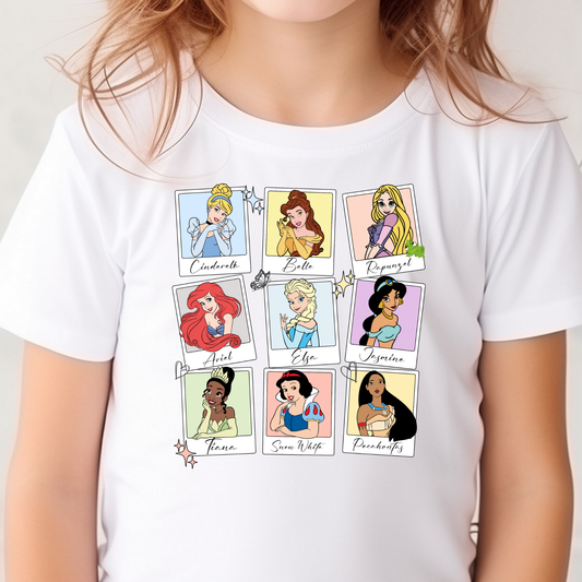 Princess Polaroids Full Color DTF Transfer