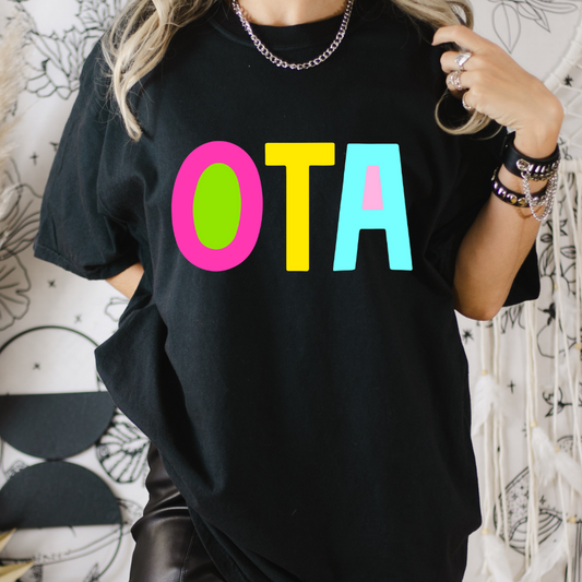 OTA (Occupational Therapist) Alpha Full Color DTF Transfer