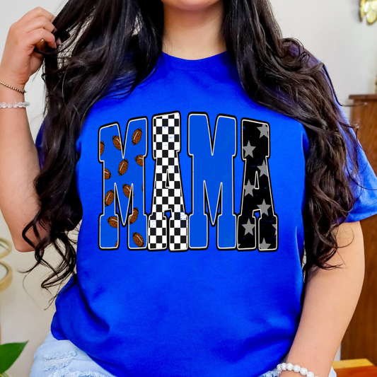 Mama (Football Blue Version) Full Color DTF Transfer