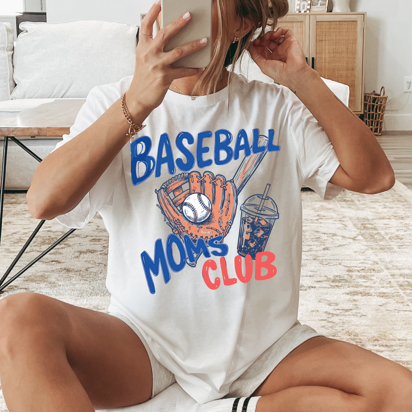 Baseball Moms Club Full Color DTF Transfer