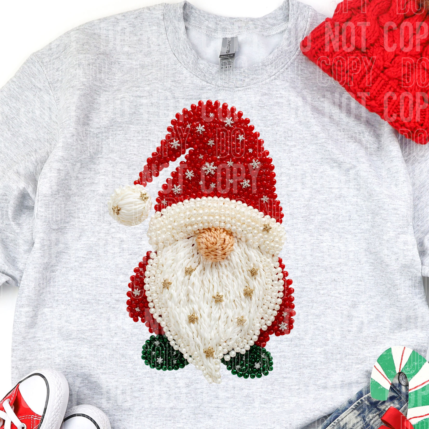 Gnome (Faux Pearls) Full Color DTF Transfer