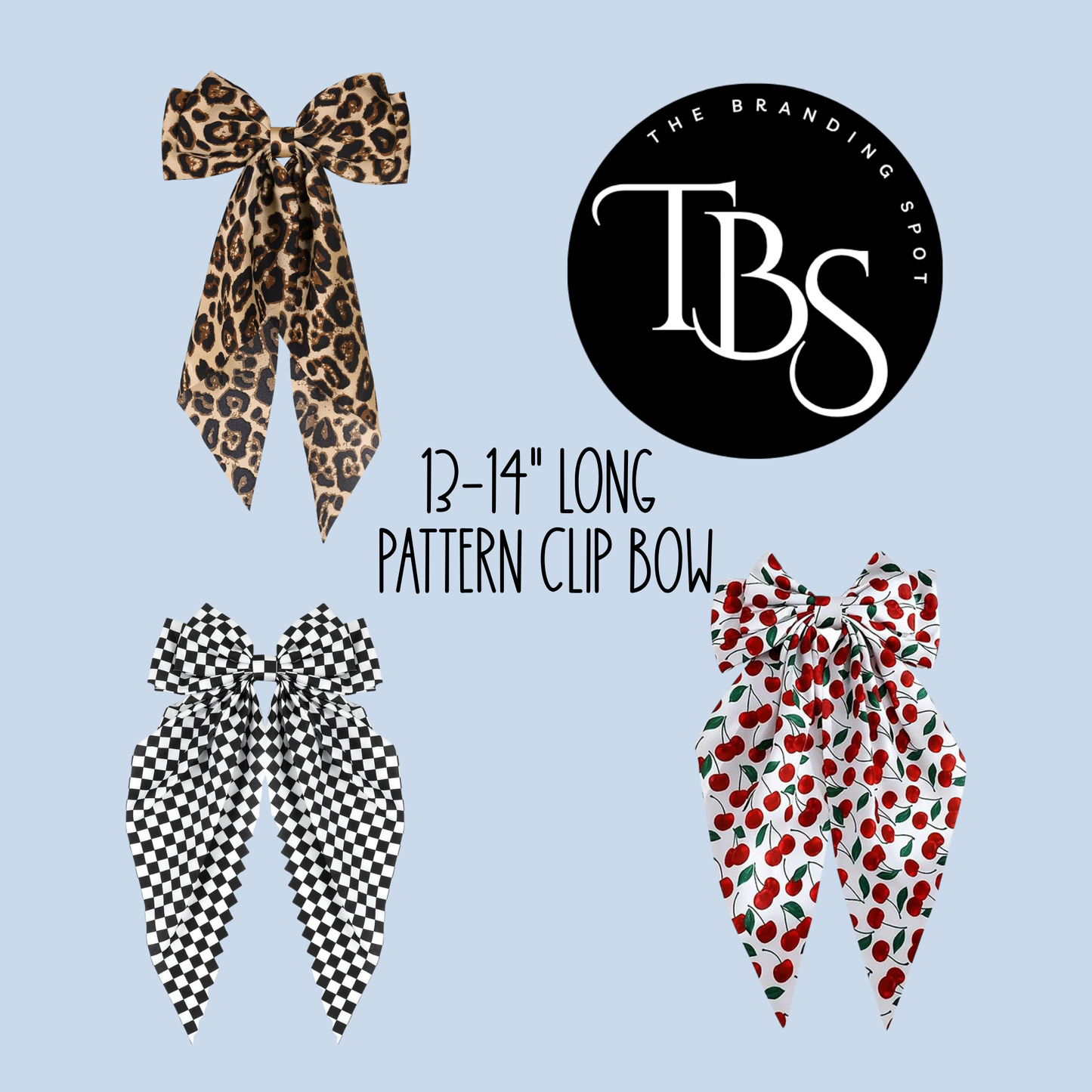 Bag Handle Clip Bow (Pattern Colors- MULTI OPTIONS)