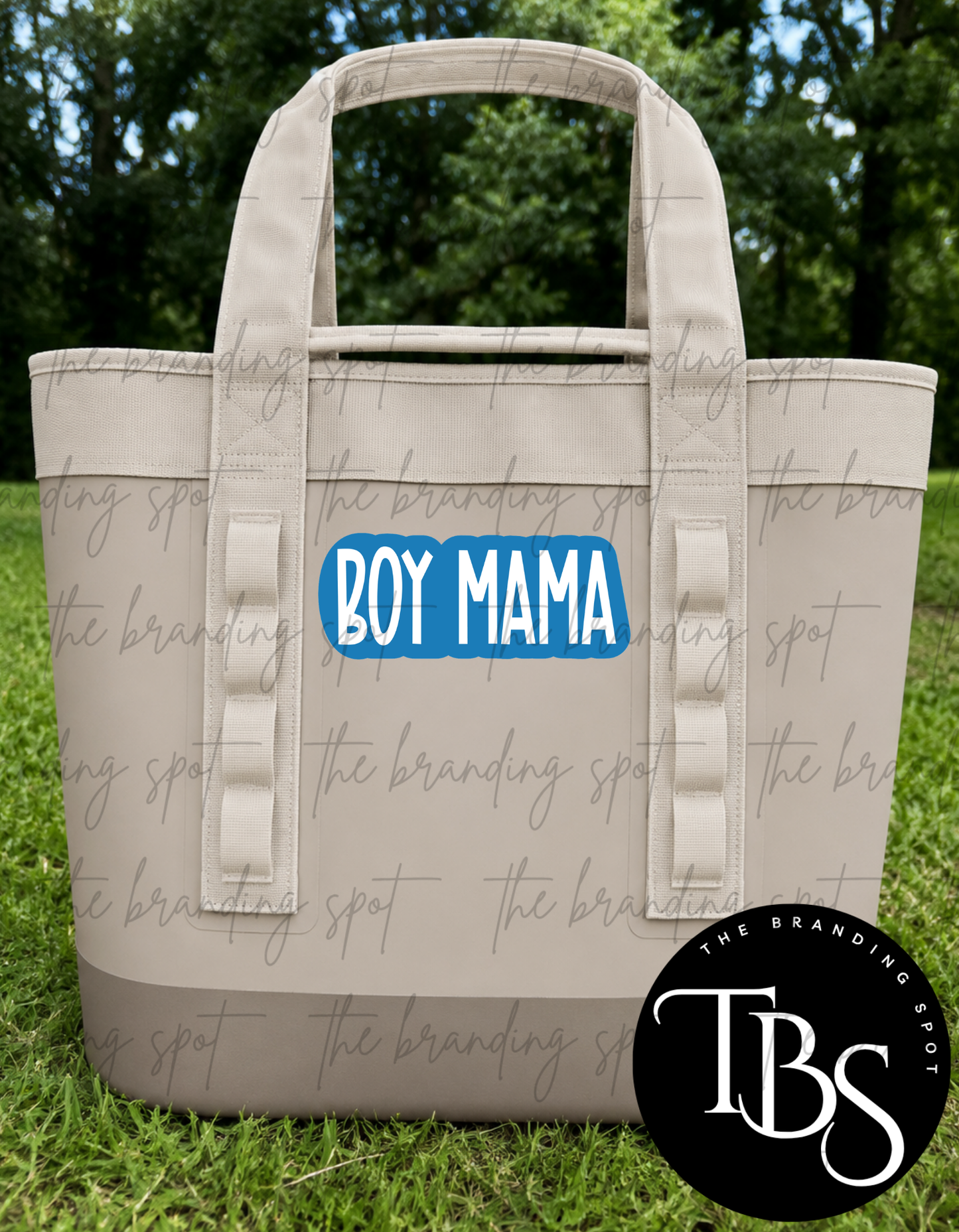 Boy Mama Name Plate Patch