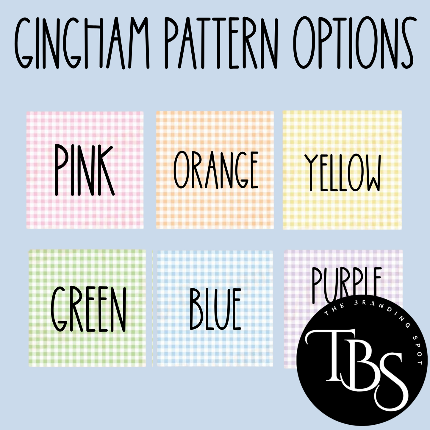 Acrylic Gingham Initial Keychain