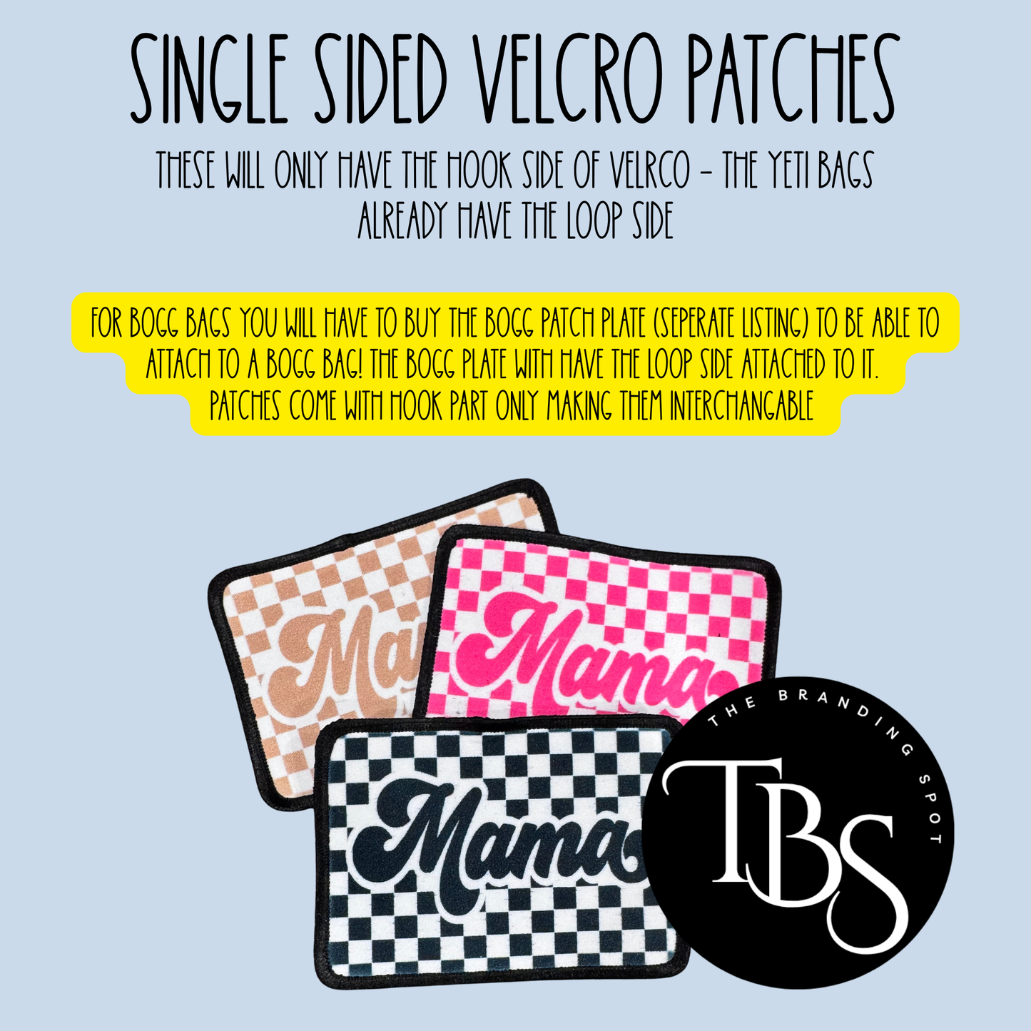 Single Sided Velcro Patch (MULTI DESIGNS AVAILABLE)