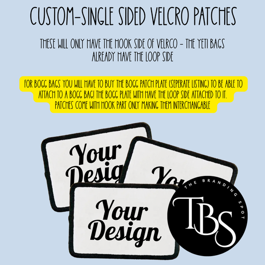 Custom Image - Single Sided Velcro Patch (UPLOAD YOUR DESIGN - SEE DESCRIPTION)