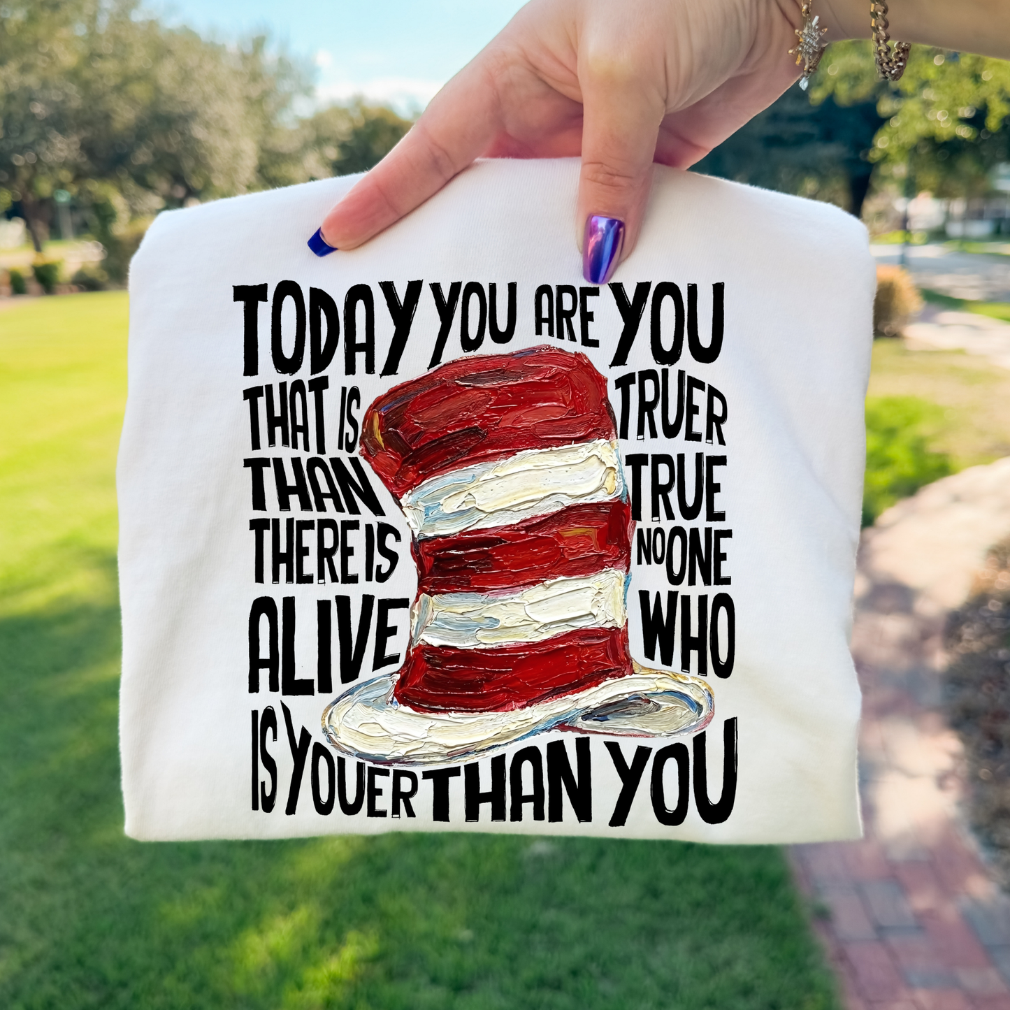 Cat In The Hat - Hat  Dr Seuss Read Across America Day Full Color DTF Transfer