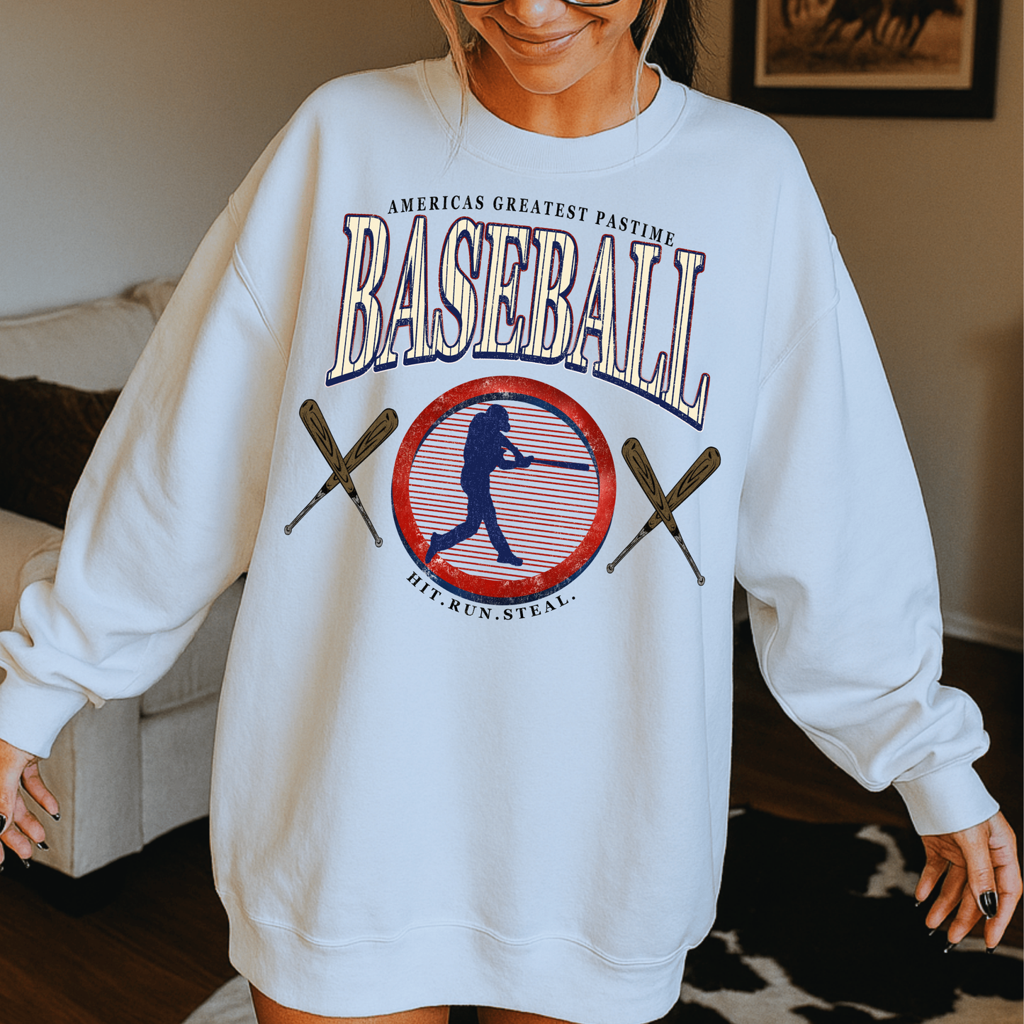 Baseball - America’s Favorite Pastime Full Color DTF Transfer