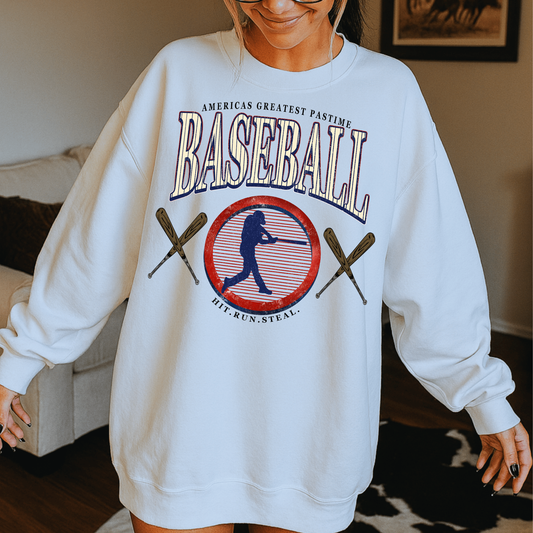 Baseball - America’s Favorite Pastime Full Color DTF Transfer