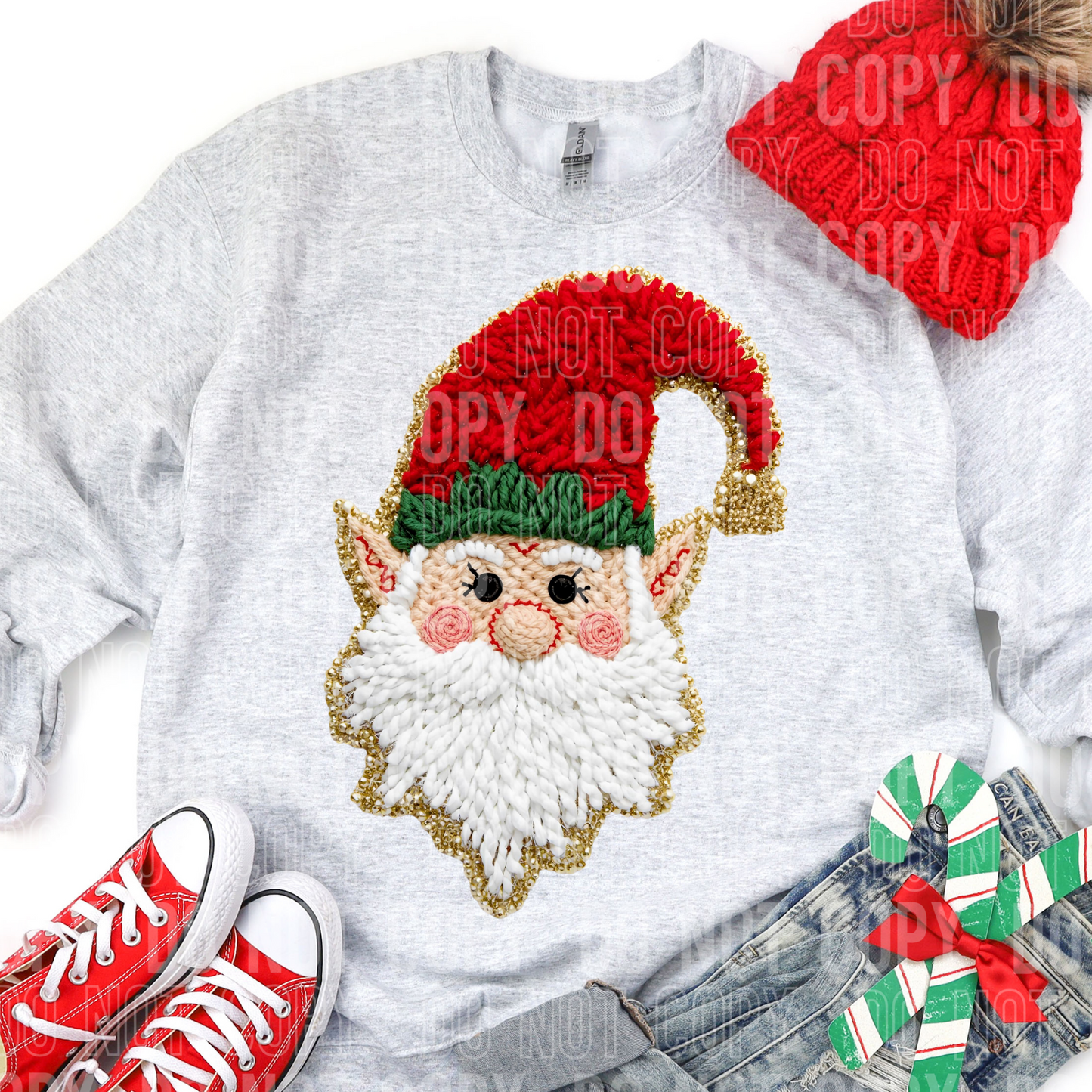 Elf (Faux Yarn) Full Color DTF Transfer