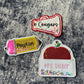 Embroidered Shaker Personalized Bag Tags
