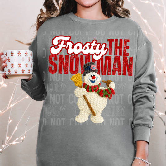 Frosty the Snowman Full Color DTF Transfer