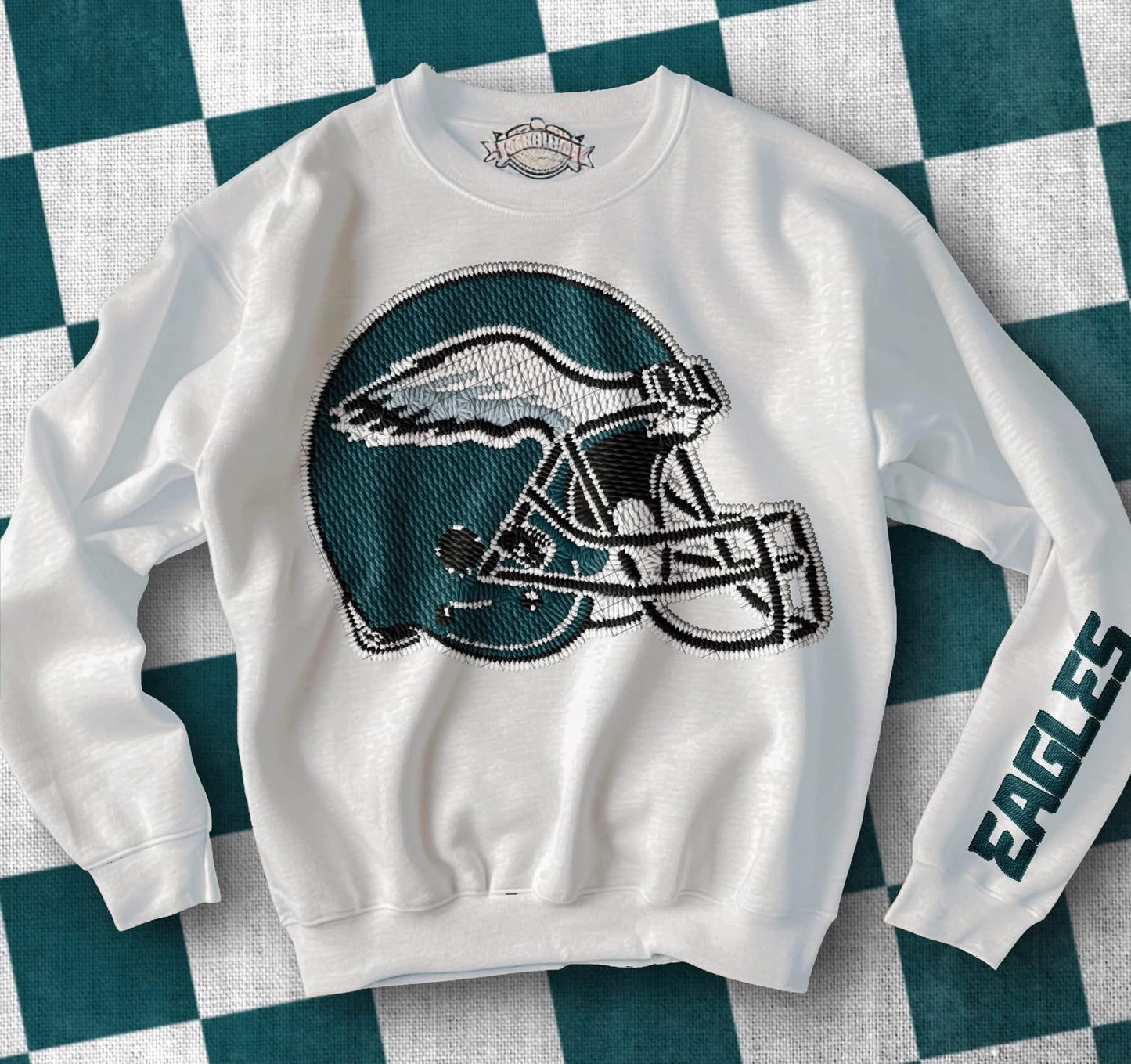 2025 Playoffs (Specific N*L TEAMS) Faux Patch Helmet Full Color DTF Transfer