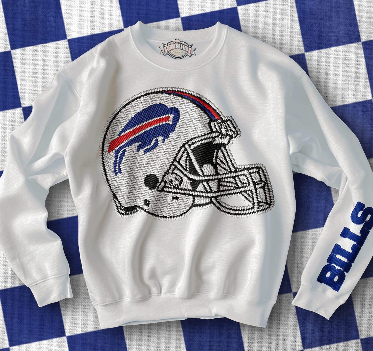 2025 Playoffs (Specific N*L TEAMS) Faux Patch Helmet Full Color DTF Transfer
