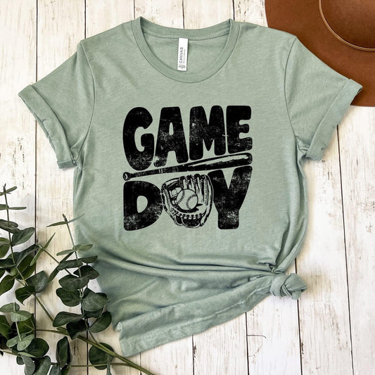 Game Day Distressed (Bat/Glove) Full Color DTF Transfer