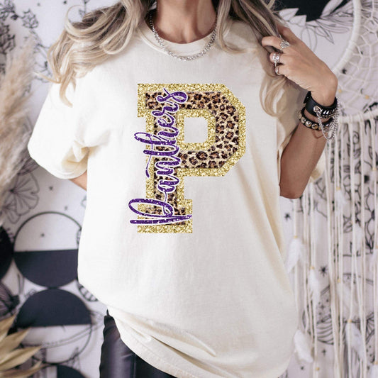 Leopard Glitter P - Panthers Full Color DTF Transfer